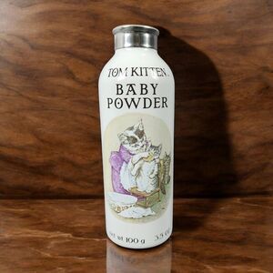 Crabtree & Evelyn Vintage Tom Kitten Baby Powder 3.5oz Shaker Tin for Display